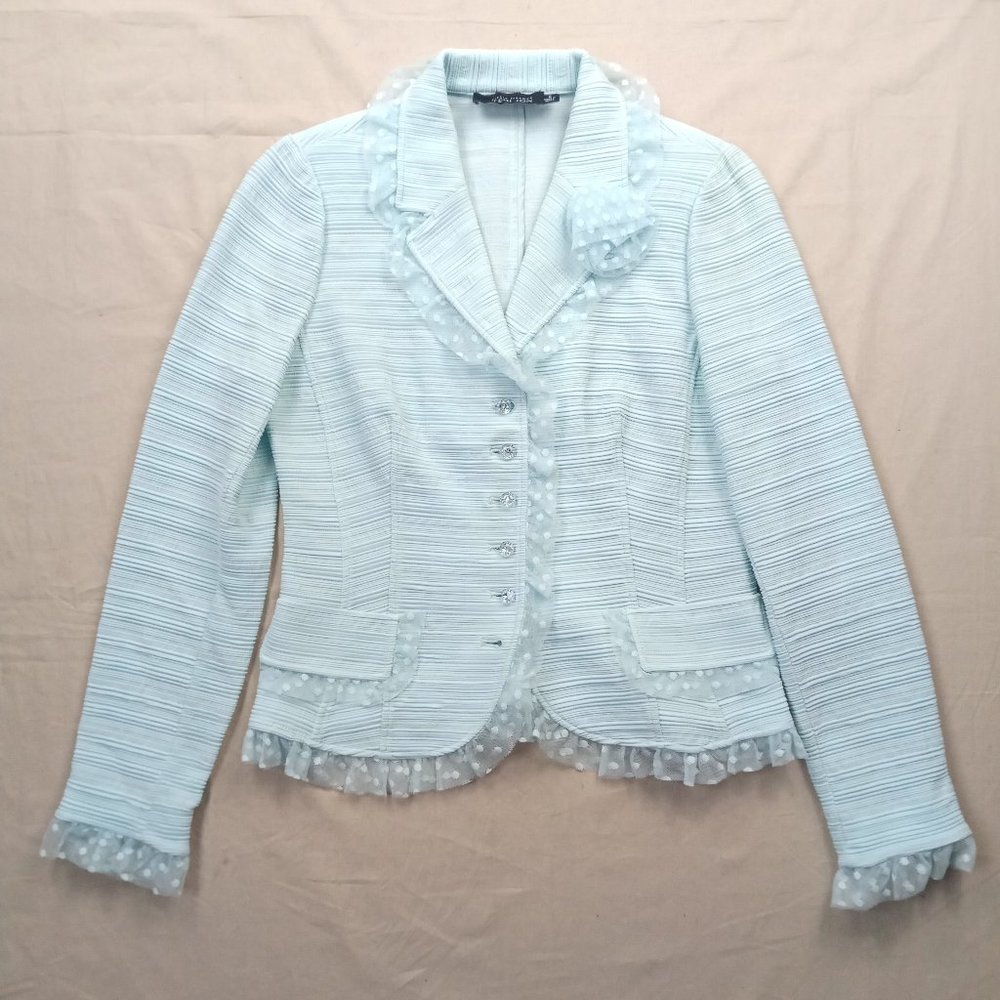 Rickie Freeman for Teri Jon Textured Pastel Blazer